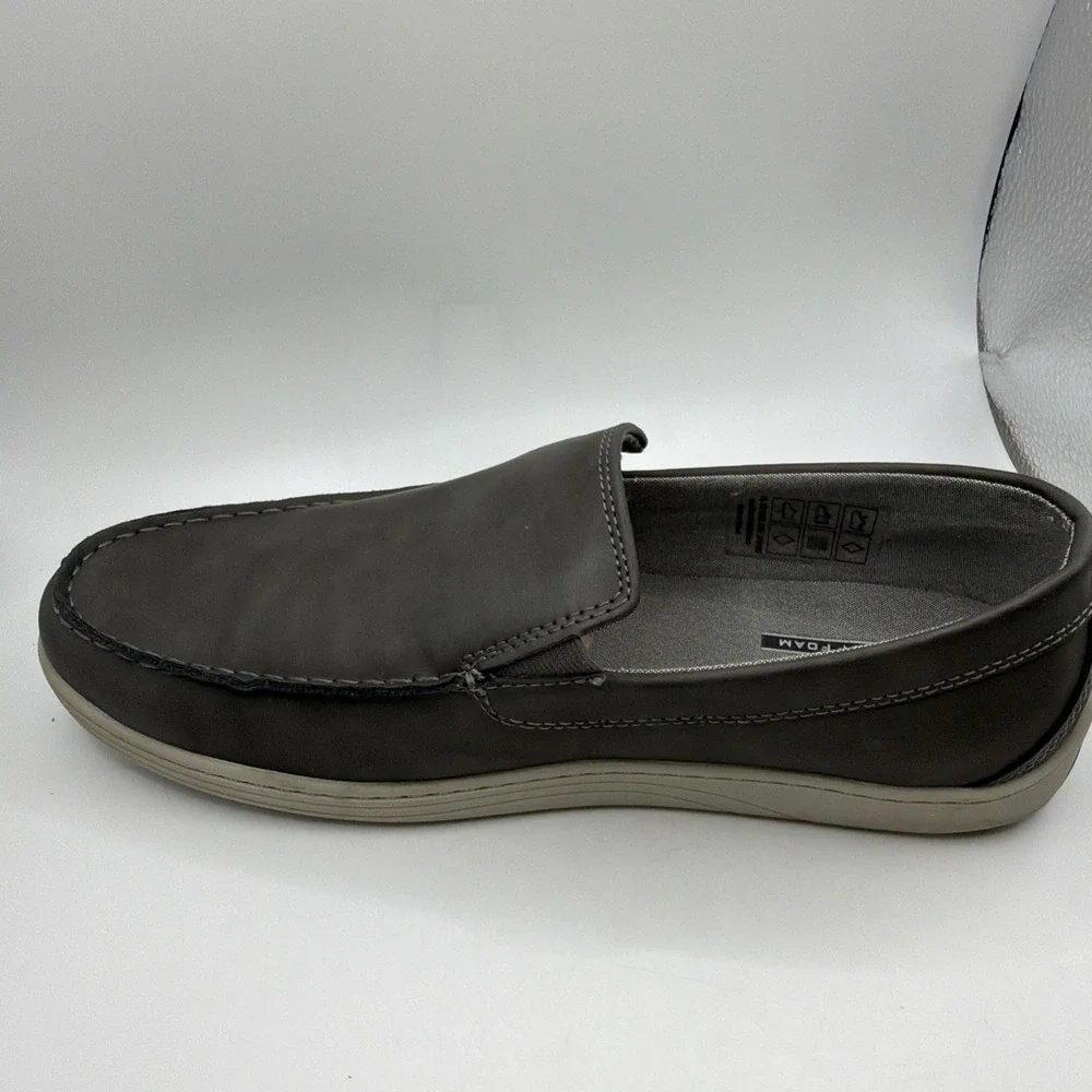 Izod Mens Seapoint Gray Sneaker Slip On Boat Beach Shoe Memory Foam Size 9.5